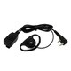 MaximalPower Surveillance Headset D-shape Ear Hook Earpiece and PTT Mic for Motorola M1 2-pin Radios