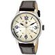Tommy Hilfiger Men's 1791102 Casual Sport Round Brown Leather Strap Watch