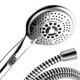 DreamSpa Ultra-Luxury 7-setting Rainfall Hand Shower with Extra-large 5-inch face On/Off Handle Switch