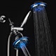 PowerSpa All-chrome 3-way LED Twin 7-color Shower System with Air Turbo Technology