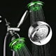 PowerSpa All-chrome 3-way LED Twin 7-color Shower System with Air Turbo Technology