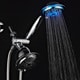 PowerSpa All-chrome 3-way LED Twin 7-color Shower System with Air Turbo Technology