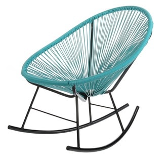 Bold Acapulco Rocking Chair, Indoor or Outdoor, Bright Blue (China)