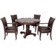Bridgeport 2-in-1 Walnut Finish Poker Game Table Set