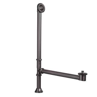 Sinkology 1.5-inch OD Brass Lift and Turn Bathtub Drain and Overflow Kit in Oil-Rubbed Bronze Finish
