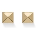PalmBeach Tailored 14k Yellow Gold Pyramid Stud Earrings