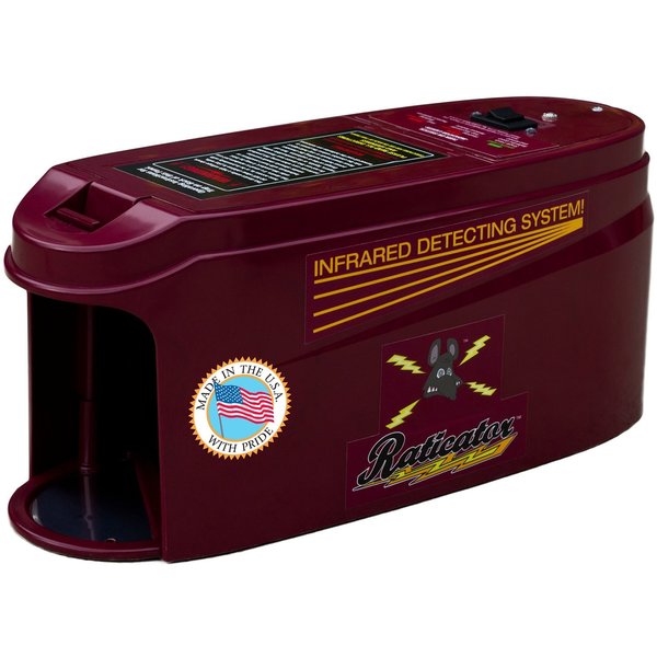 Raticator Rat Trap - No Mess Infrared Sensing Rodent Zapper - Humanely Exterminates Rats And Mice.