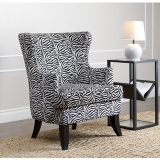 Abbyson Living Lauren Zebra Nailhead Trim Armchair