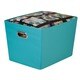 Lg Storage Bin w/handle - Aqua