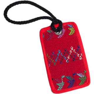 Recycled Handmade Mayan Luggage Tag