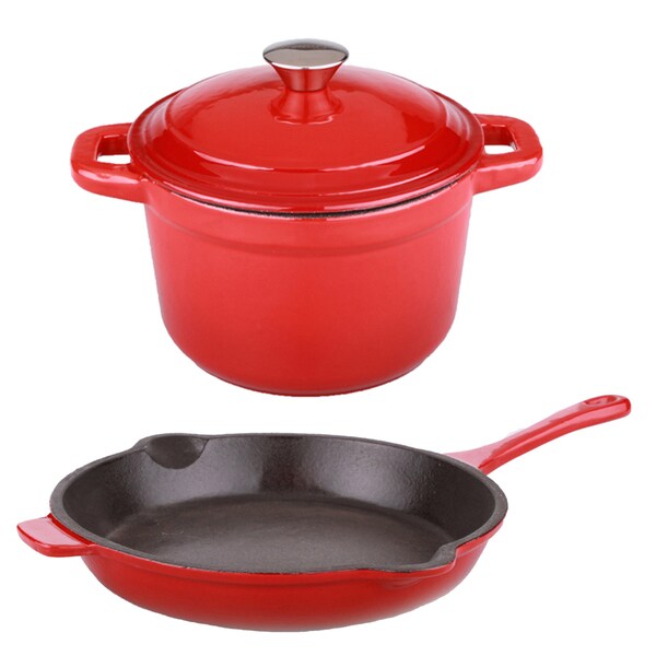 BergHOFF Neo Cast Red 3-piece Cookware Set