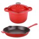 BergHOFF Neo Cast Red 3-piece Cookware Set