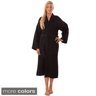 Lightweight Waffle Kimono Unisex Spa Robe
