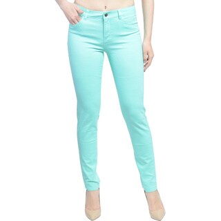 Women's Brushed Stretch Twill Mid Rise Skinny Jeans