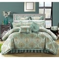 Chic Home Giovani Jacquard Motif Fabric 9-piece Comforter Set