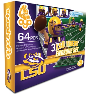 Oyo NCAA LSU Tigers 64-Piece End Zone Building Set