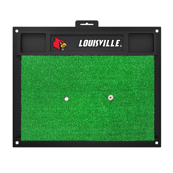 Fanmats NCAA Louisville Cardinals Golf Hitting Mats - Green/Black
