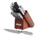 Sabatier 15-piece Forged & Triple Rivited Acacia Block Cutlery Set