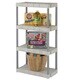 Plano 4 Shelves Interlocking Shelf Unit -31"x16" Taupe & Tan