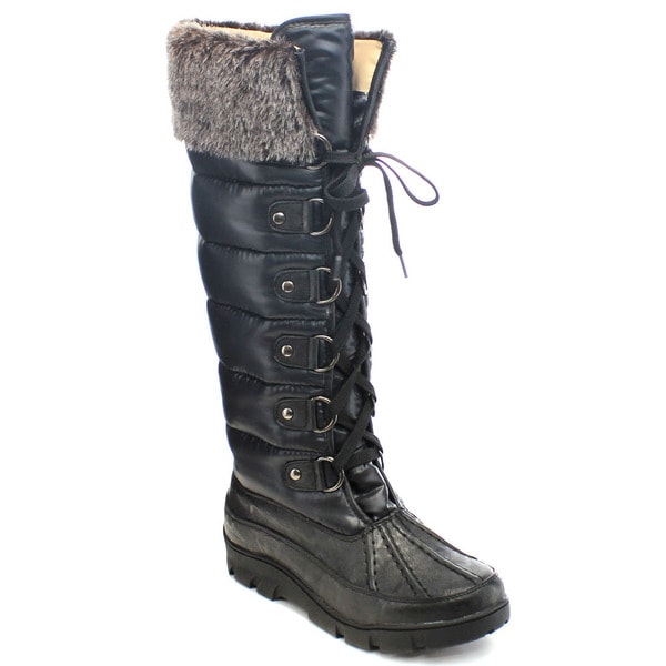 ladies high snow boots