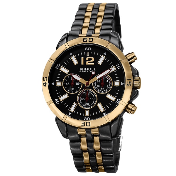 August Steiner Men's Quartz Chronograph Bracelet Watch