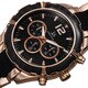 Joshua & Sons Men's Swiss Quartz Multifunction Dual-Time Bracelet Watch