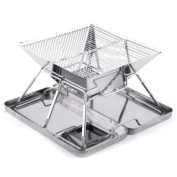 Caesar Hardware Folding Steel Portable Charcoal BBQ Grill