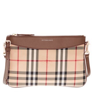 Burberry Horseferry Check Peyton Clutch Bag