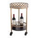 Sterling Circular Quatrefoil Bar Cart