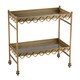 Sterling Rectangular Quatrefoil Bar Cart