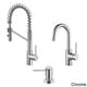 Kraus Mateo Commercial Style Kitchen Faucet w Bar/Prep Faucet