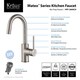 Kraus Mateo Commercial Style Kitchen Faucet w Bar/Prep Faucet