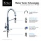 Kraus Mateo Commercial Style Kitchen Faucet w Bar/Prep Faucet