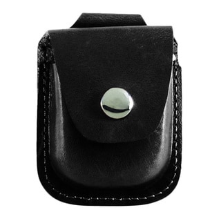 Charles Hubert Black Leather Holder For Up To 52mm Pocket Watch