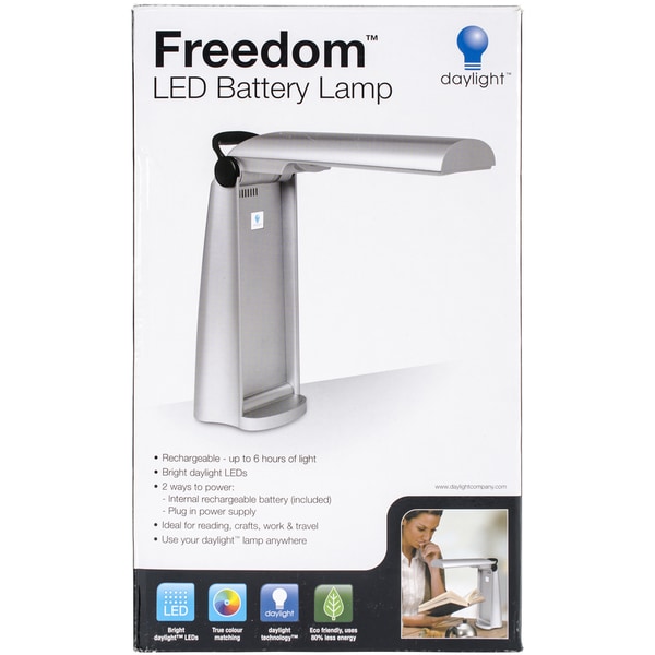 Freedom LED Rechargeable Battery LampSilver