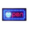 Constructor Smiley 10-inch x 19-inch Animated Motion LED Neon Light Open Sign with On/ Off and 2 Way Animation Switchand Chain