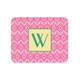 Pink Ikat Personalized Mouse Pad
