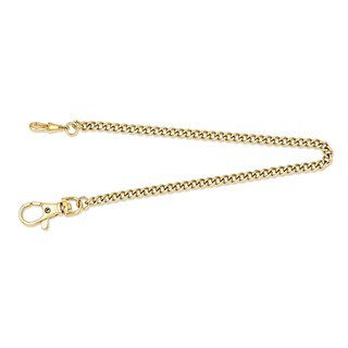 Charles Hubert IP-plated Stainless 14.5in Pocket Watch Chain