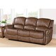 Abbyson Living Calabasas 3-piece Mesa Camel Reclining Sofa Set