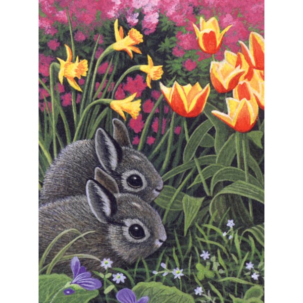 Junior Small Paint By Number Kit 8.75inX11.75inSpring Bunnies