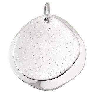 Sterling Silver Rhodium-plated Radiant Pendant