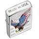 Zippo Eagle Flag High Polish Chrome Lighter