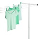 Honey-Can-Do DRY-05261 White 7-Line T-Post Outdoor Dryeroutdoor dryer