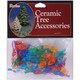 Ceramic Christmas Tree Bulbs .625in 100/PkgFlame  Multicolor