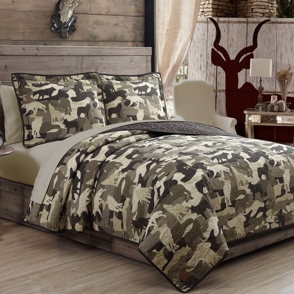 Wolf Camouflage Quilt 3piece Set by Field & Stream 17643900