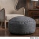 Christopher Knight Home Hendrix Round Fabric Pouf Ottoman
