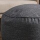 Christopher Knight Home Hendrix Round Fabric Pouf Ottoman