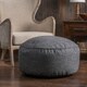 Christopher Knight Home Hendrix Round Fabric Pouf Ottoman