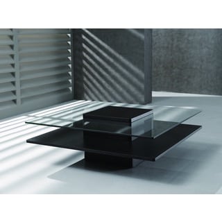 Black Coffee Table with Cushions - 17080675 - Overstock.com Shopping