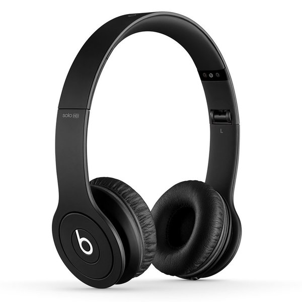 Beats by Dre Solo HD Drenched in Black On-ear Wired Headphones